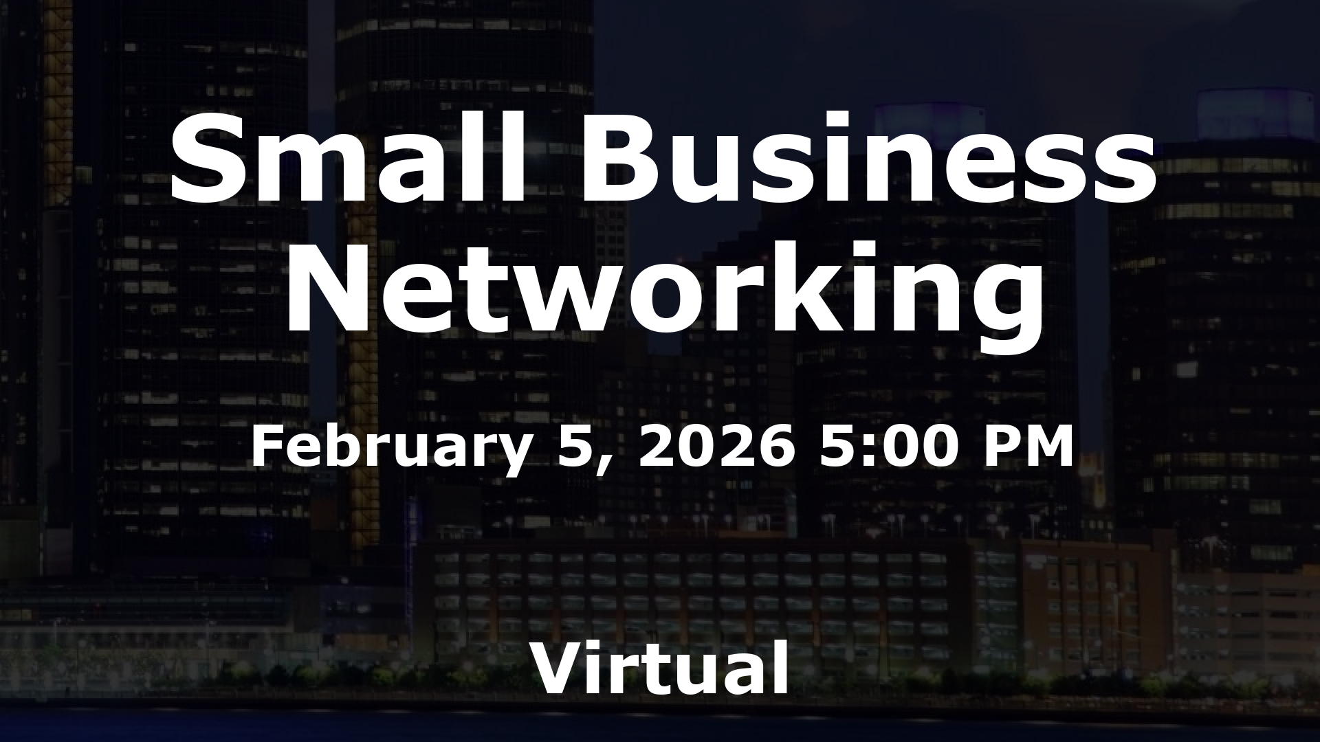 Small Business Networking event image